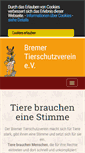 Mobile Screenshot of bremer-tierschutzverein.de